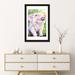 East Urban Home Piggy by George Dyachenko - Wrapped Canvas Print Canvas in Green/Pink/White | 24" H x 16" W x 1" D | Wayfair