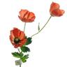 Mohn Rot 3 Blüten 71 cm - Kunstblumen - Kaemingk