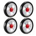 Plastic Swivel Pulley Wheel 135mm/5.3inch Dia Single Wheel , 4pcs - 135mm/5.3inch, 4pcs