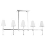 Janelle 5 Light Island Polished Nickel