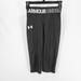 Under Armour Bottoms | Girls Under Armour Heatgear Armour Capris Medium Black White | Color: Black | Size: Mg