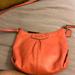 Coach Bags | Coach Rosetea Leather Coral Color With Gold Hardware Small Crossbody Bag | Color: Orange/Pink | Size: Os