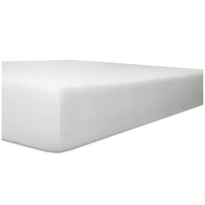 Kneer Easy Stretch Spannbetttuch für Matratzen bis 30 cm Höhe Qualität 25 Farbe weiß 90 cm x 190 cm