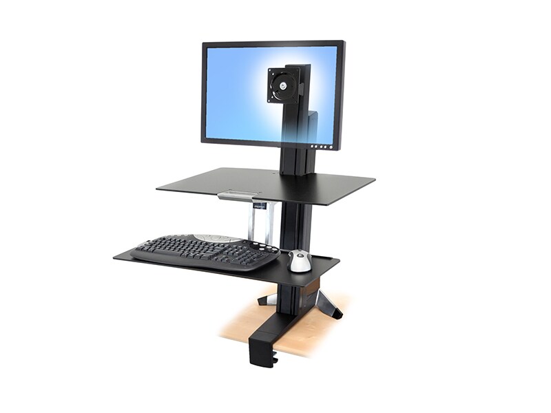 Ergotron WorkFit-S HD mit Arbeitsfläche, schwarz (33-351-200) Image