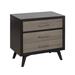 Bedroom Nightstand, 3-drawers and Tapered Legs