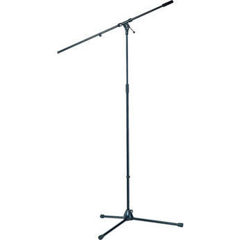 K&M 21021 Tripod Microphone Stand with Fixed Boom (Black) 21021-500-55