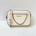 Michael Kors Bags | Michael Kors Jet Set Item East West Chain Crossbody Shoulder Bag Optic White | Color: White | Size: Os