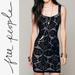 Free People Dresses | Fp Intimately Black Seamless Medallion Crochet Mini Dress- M/L | Color: Black | Size: M/L