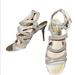 Michael Kors Shoes | Michael Kors Silver Strappy Heels | Color: Silver | Size: 8.5