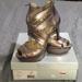 Jessica Simpson Shoes | Jessica Simpson Metallic Platforms. | Color: Brown/Silver | Size: 9.5