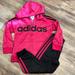 Adidas Matching Sets | Adidas Girls Track Suit Set, Black & Pink, Size 5 | Color: Black/Pink | Size: 5g