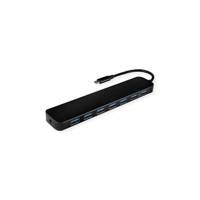 VALUE USB 3.2 Gen 1 Hub, 7fach, Typ C Anschlusskabel