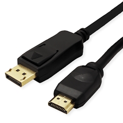 VALUE DisplayPort Kabel DP - UHDTV, ST/ST, schwarz, 7,5 m Image