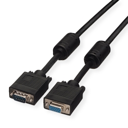 ROLINE SVGA-Kabel HD15 ST - BU mit Ferritkern, 10 m Image