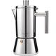 Easyworkz Diego Stovetop Espresso Maker Stainless Steel Italian Coffee Machine Maker 12cup 520ml Induction Moka Pot
