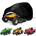 Lawn tractor cover, Garden tractor cover, Garden tractor cover, 420D Oxford Cloth UV/Water/Dust Resistant, Universal Garden Tractor Cover with Black Protective Bag (L183 x W137 x H117CM)