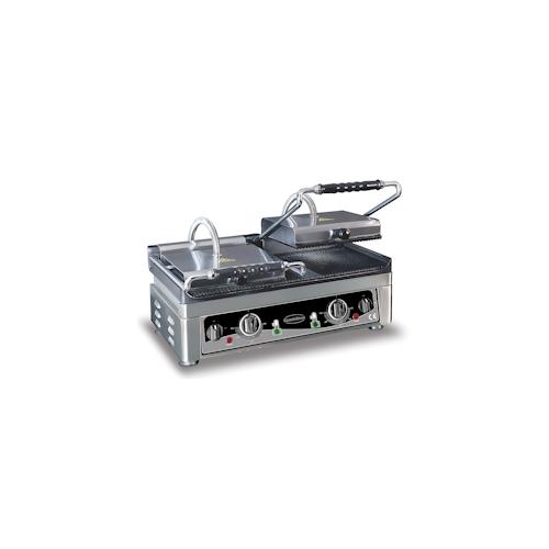 Chefgastro Doppel-Kontaktgrill gerillt/gerillt BxTxH 560x440x300mm