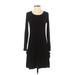 Philosophy Republic Clothing Casual Dress - A-Line: Black Solid Dresses - Women's Size X-Small