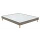 Sommier Bultex confort medium mediano deco 100x200 Enduit Taupe - Blanc