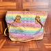 Giani Bernini Bags | Giani Bernini Signature Shoulder Handbag Tote Bag Large Purse | Color: Pink/Yellow | Size: Os