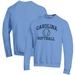 Men's Champion Carolina Blue North Tar Heels Softball Icon Crewneck Pullover Sweatshirt