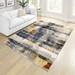 Orange 90 x 63 x 0.74 in Area Rug - 17 Stories Studio Abstract Multi Stain Resistant Area Rug | 90 H x 63 W x 0.74 D in | Wayfair