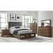 Red Barrel Studio® Louth Queen Bed In Grey Wood & /Upholstered/Polyester in Brown | 66 H x 83 W x 100 D in | Wayfair