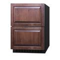 Summit Appliance 24" Wide 2-Drawer Refrigerator-Freezer, ADA Compliant (Panels not included) in Brown/Gray | 31.88 H x 23.38 W x 23.38 D in | Wayfair