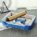Tucker Murphy Pet™ Cartell Four Seasons Generic Kennel Dog Mat Indoor Pet Supplies Cotton in Blue/Gray | 6 H x 24 W x 18 D in | Wayfair