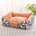 Tucker Murphy Pet™ Camyla Dog Kennel Pet Kennel Soft Dog Kennel Comfortable Pet Kennel Dog Bed Cushion in Black/Orange | Wayfair