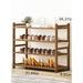 Winston Porter 16 Pair Shoe Rack Bamboo in Brown | 26.37 H x 31.49 W x 9.05 D in | Wayfair FDA08AC6C9B54970B8C5674A1EAB8062