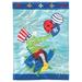 The Holiday Aisle® Daegon 2-Sided Polyester 42 x 29 in. House Flag in Blue/Green/Red | 42 H x 29 W in | Wayfair 883C8CBC449940559050644A28B59652