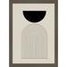 AllModern Aceton Bab No 1 By The MIUUS STUDIO Framed Art Print Paper, Solid Wood in Black/Brown/Gray | 17 H x 13 W x 1 D in | Wayfair