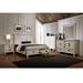 Rosalind Wheeler 4 Piece Wooden Storage Bedroom Set In Antique White Wood in Brown/White | 57 H x 67.5 W x 85.75 D in | Wayfair