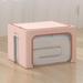 Latitude Run® Cloth Art Storage Fabric Box Fabric in Pink | 15.74 H x 23.62 W x 16.53 D in | Wayfair 2BB0BD16804648AF8EA9EB476B851583