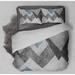 Corrigan Studio® Joelouis Gray/Dark Gray Microfiber Duvet Cover Set Microfiber in Black/Blue/Gray | Twin Duvet Cover + 1 Standard Pillowcase | Wayfair