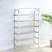 Rebrilliant Simple Multi-Layer 30 Pair Shoe Rack, Stainless Steel in Gray | 38.58 H x 39.37 W x 9.05 D in | Wayfair