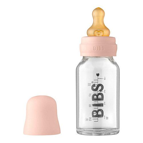 Babyflasche aus Glas, 110 ml, ab 0M rosa