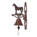 Sunset Vista Designs 382871 - 14" Cast Iron Horse Bell
