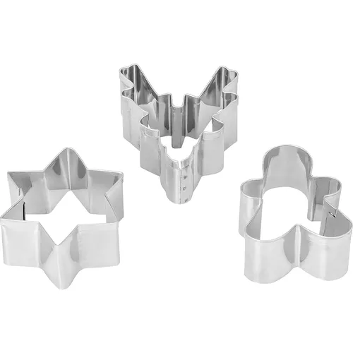 Ausstechformen Weihnachten, 3 Stück, 3,5–5 cm