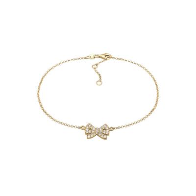 Elli Schleife 925 Sterling Silber vergoldet, mit Kristallen von Swarovski® goldfarben Damen Image