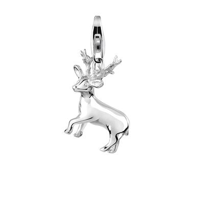 Nenalina - Hirsch Natur Tierfreund 925 Silber Charms & Kettenanhänger 1 ct Damen