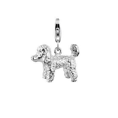 Nenalina - Nenalina Charm Pudel Hund Anhänger 925 Silber Charms & Kettenanhänger 1 ct Damen