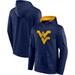 Men's Fanatics Branded Navy West Virginia Mountaineers On The Ball Pullover Hoodie