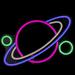 Northlight Seasonal 16" LED Neon Style Planet Wall Sign, Silicone in Blue/Green/Pink | 10 H x 0.5 W x 16 D in | Wayfair NORTHLIGHT FM93564