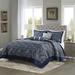 Alcott Hill® Pereira 5 Piece Jacquard Bedspread Set w/ Throw Pillows Microfiber/ in Red | Queen Quilt + 2 Standard Shams + 2 Throw Pillows | Wayfair