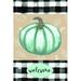 Rosalind Wheeler Welcome Blue Pumpkin 2886609 Canvas | 18 H x 12 W x 1.25 D in | Wayfair 5F5B69B13A934A83ADA52D815816FAEF