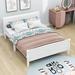 Canora Grey Wooden Platform Bed w/ Headboard & Footboard Wood in White | 35 H x 62 W x 87 D in | Wayfair 33B567B01F5E4BBD9B221091F8F323A7