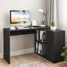 Sand & Stable™ Selena L-Shaped Computer Desk w/ 4 Storage Wood in Black | 29.2 H x 63.2 W x 30.7 D in | Wayfair 51E015185F8F424591EDE62239F06CCD