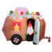 The Holiday Aisle® Gingerbread Trailer w/ Santa Inflatable Polyester in Brown | 90 H x 50 W x 68 D in | Wayfair B76F48EEAE03426A80D1338DC3ADCED2